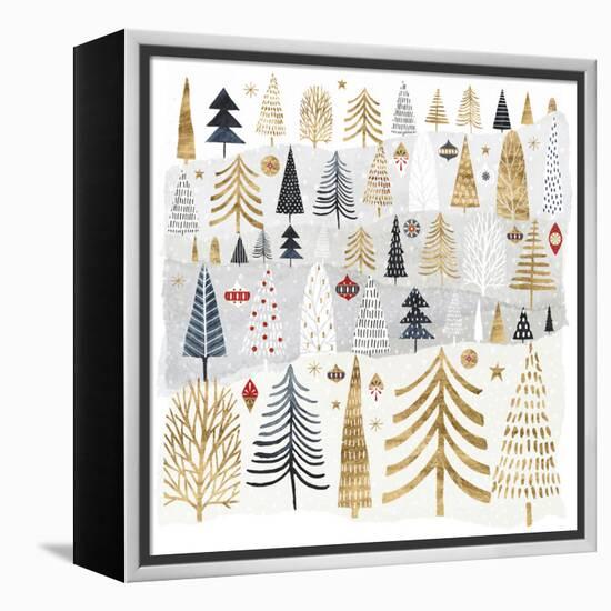 Christmas Chalet III-Victoria Borges-Framed Stretched Canvas