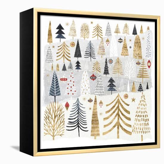 Christmas Chalet III-Victoria Borges-Framed Stretched Canvas