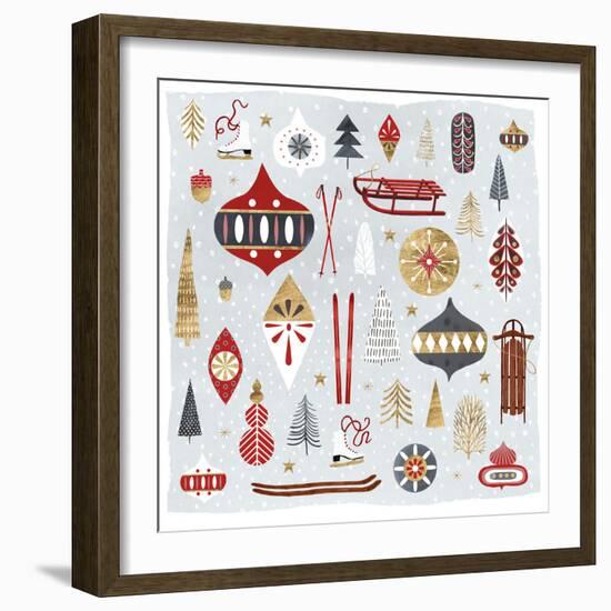 Christmas Chalet IV-Victoria Borges-Framed Art Print