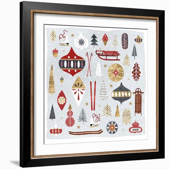 Christmas Chalet IV-Victoria Borges-Framed Art Print