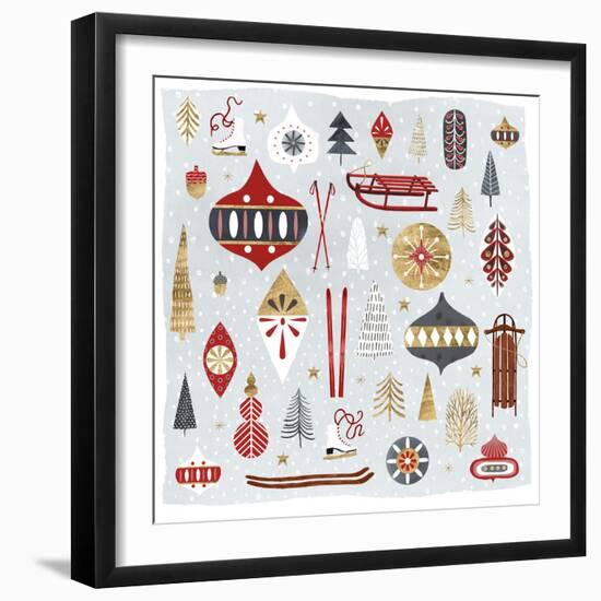 Christmas Chalet IV-Victoria Borges-Framed Art Print