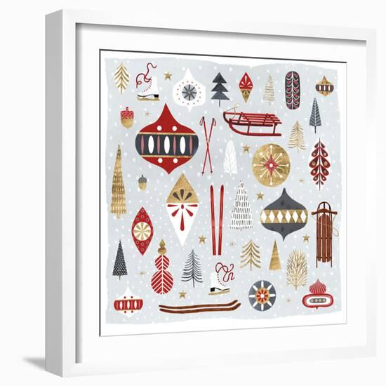 Christmas Chalet IV-Victoria Borges-Framed Art Print