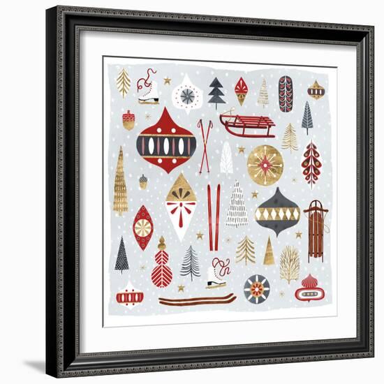 Christmas Chalet IV-Victoria Borges-Framed Art Print