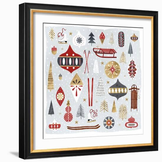 Christmas Chalet IV-Victoria Borges-Framed Art Print