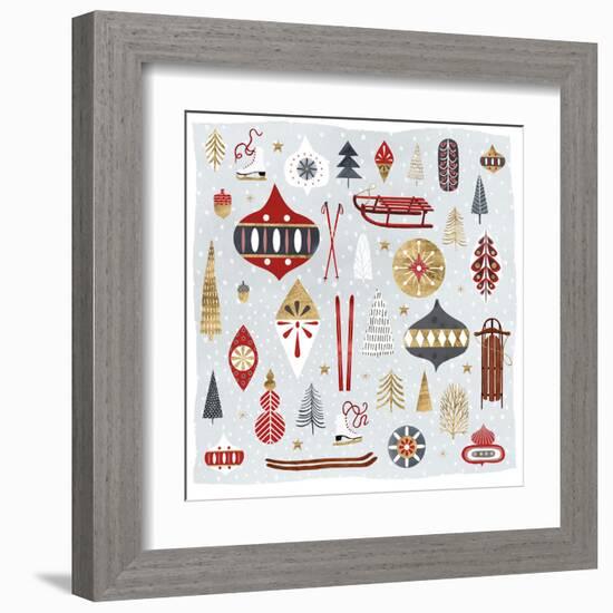 Christmas Chalet IV-Victoria Borges-Framed Art Print