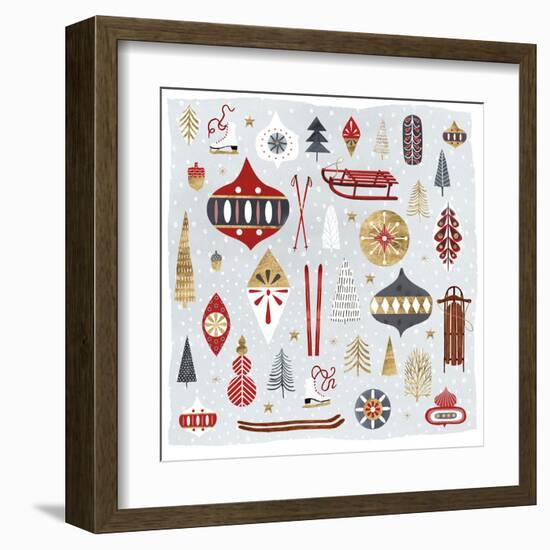 Christmas Chalet IV-Victoria Borges-Framed Art Print