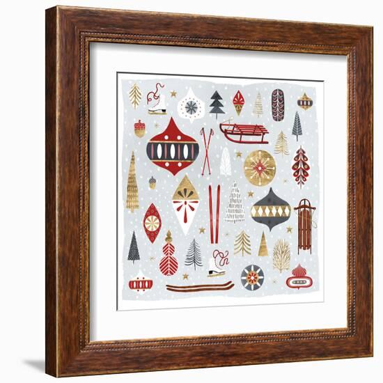 Christmas Chalet IV-Victoria Borges-Framed Art Print