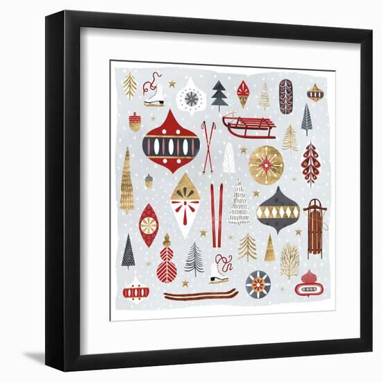 Christmas Chalet IV-Victoria Borges-Framed Art Print