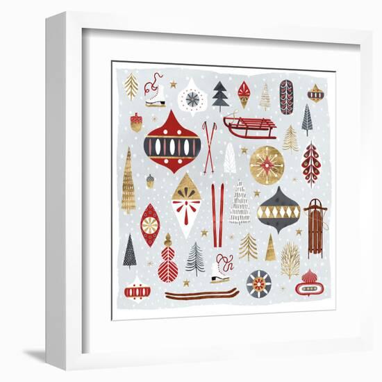 Christmas Chalet IV-Victoria Borges-Framed Art Print