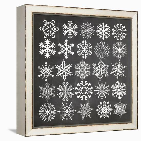 Christmas Chalk 2-Erin Clark-Framed Premier Image Canvas