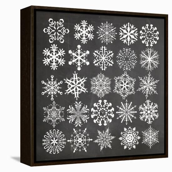 Christmas Chalk 2-Erin Clark-Framed Premier Image Canvas