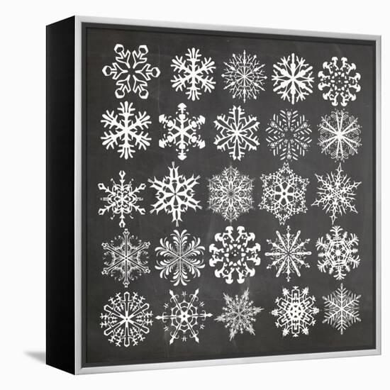 Christmas Chalk 2-Erin Clark-Framed Premier Image Canvas