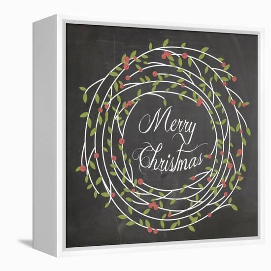 Christmas Chalk 3-Erin Clark-Framed Premier Image Canvas