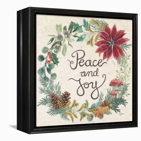 Christmas Chalk IV Light-Mary Urban-Framed Stretched Canvas