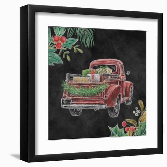 Christmas Chalk Truck III-Mary Urban-Framed Art Print