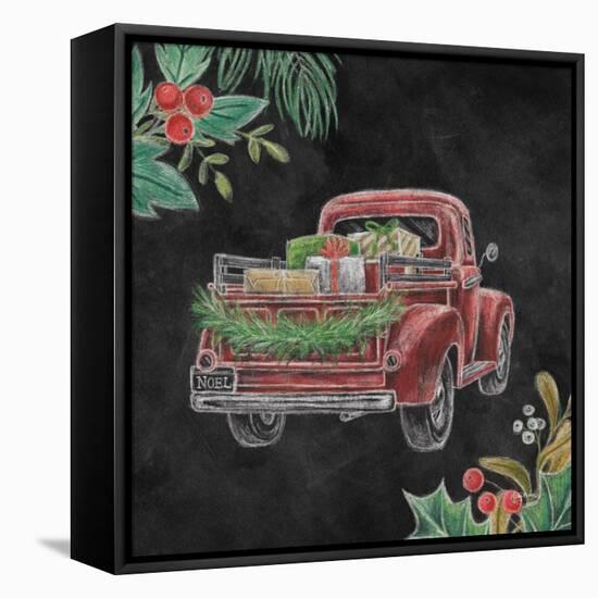 Christmas Chalk Truck III-Mary Urban-Framed Stretched Canvas