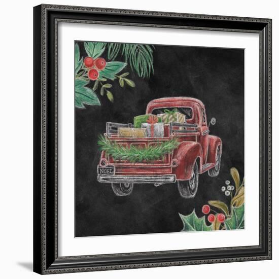 Christmas Chalk Truck III-Mary Urban-Framed Art Print