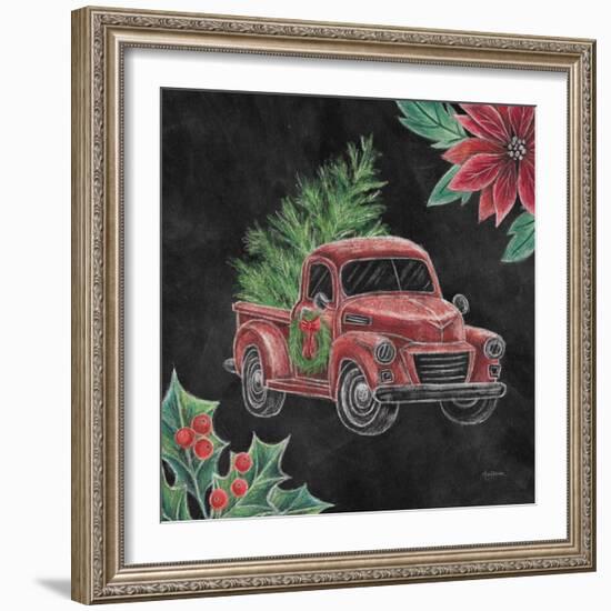 Christmas Chalk Truck IV-Mary Urban-Framed Art Print