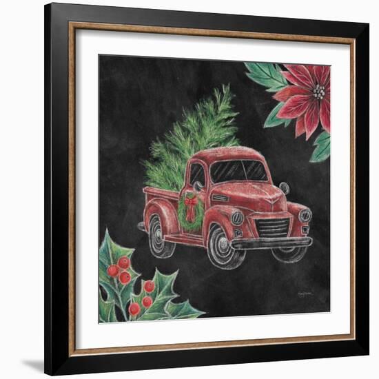 Christmas Chalk Truck IV-Mary Urban-Framed Art Print