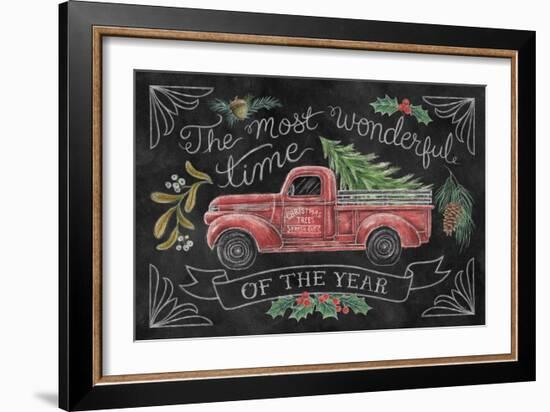 Christmas Chalk V-Mary Urban-Framed Art Print