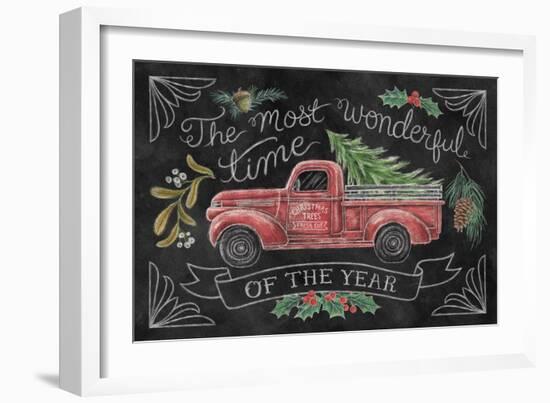 Christmas Chalk V-Mary Urban-Framed Art Print