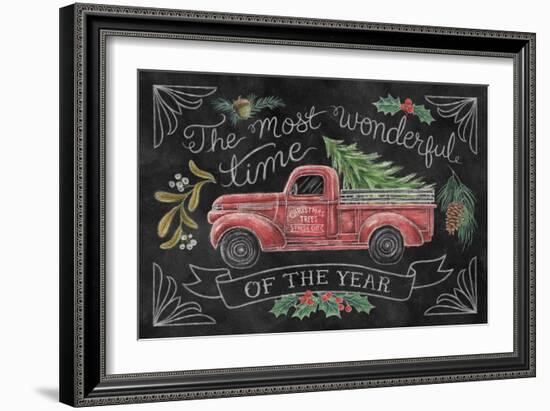 Christmas Chalk V-Mary Urban-Framed Art Print