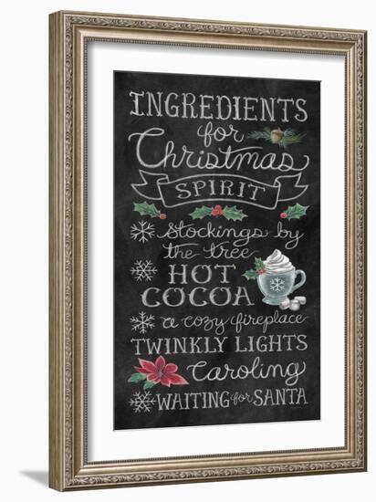 Christmas Chalk X-Mary Urban-Framed Art Print