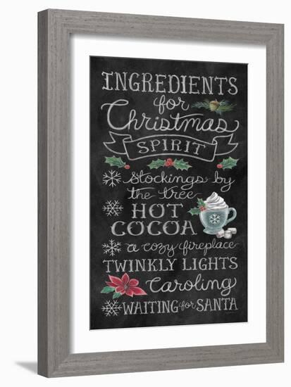 Christmas Chalk X-Mary Urban-Framed Art Print