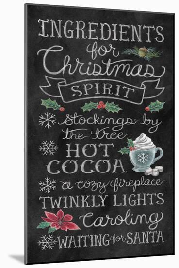 Christmas Chalk X-Mary Urban-Mounted Art Print