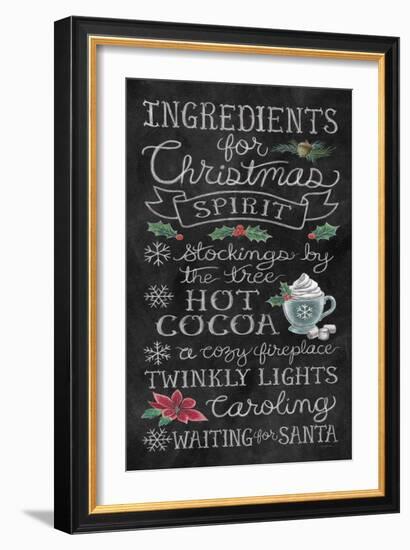 Christmas Chalk X-Mary Urban-Framed Art Print