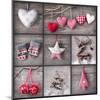 Christmas Collage-egal-Mounted Art Print