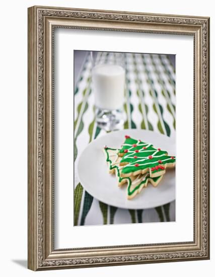 Christmas Cookies and Milk-null-Framed Photographic Print