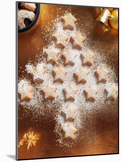 Christmas Cookies Arranged into Tree Shape-Colin Anderson-Mounted Photographic Print