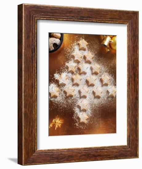 Christmas Cookies Arranged into Tree Shape-Colin Anderson-Framed Photographic Print