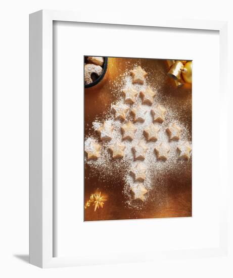 Christmas Cookies Arranged into Tree Shape-Colin Anderson-Framed Photographic Print