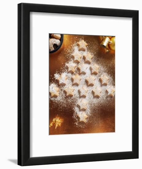 Christmas Cookies Arranged into Tree Shape-Colin Anderson-Framed Photographic Print
