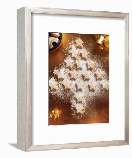 Christmas Cookies Arranged into Tree Shape-Colin Anderson-Framed Photographic Print