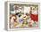 Christmas Cooking Dogs and Cats-MAKIKO-Framed Premier Image Canvas