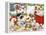 Christmas Cooking Dogs and Cats-MAKIKO-Framed Premier Image Canvas
