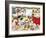 Christmas Cooking Dogs and Cats-MAKIKO-Framed Giclee Print