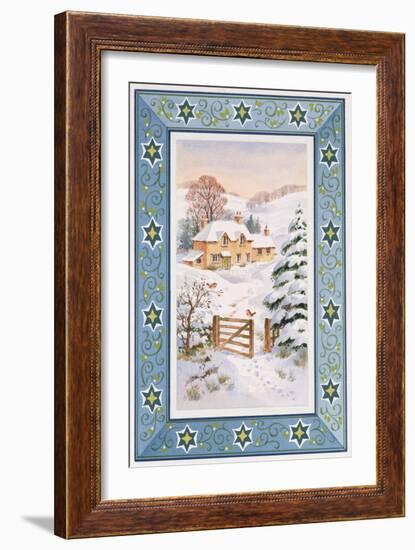 Christmas Cottage-Stanley Cooke-Framed Giclee Print