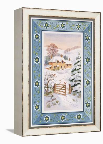 Christmas Cottage-Stanley Cooke-Framed Premier Image Canvas