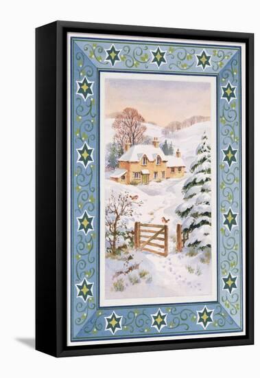 Christmas Cottage-Stanley Cooke-Framed Premier Image Canvas
