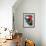 Christmas Cow Vertical-Laurie Korsgaden-Framed Art Print displayed on a wall