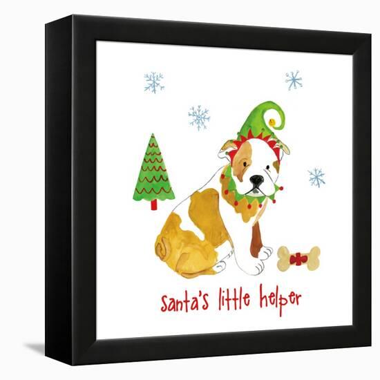 Christmas Critters I-Farida Zaman-Framed Stretched Canvas