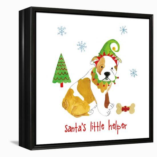 Christmas Critters I-Farida Zaman-Framed Stretched Canvas