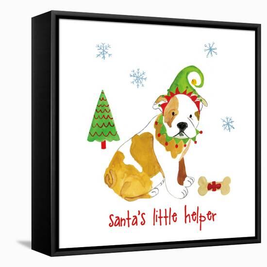 Christmas Critters I-Farida Zaman-Framed Stretched Canvas