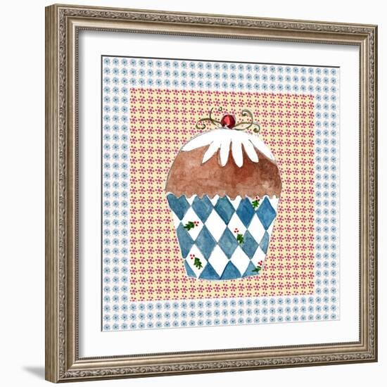 Christmas Cupcake-Effie Zafiropoulou-Framed Giclee Print