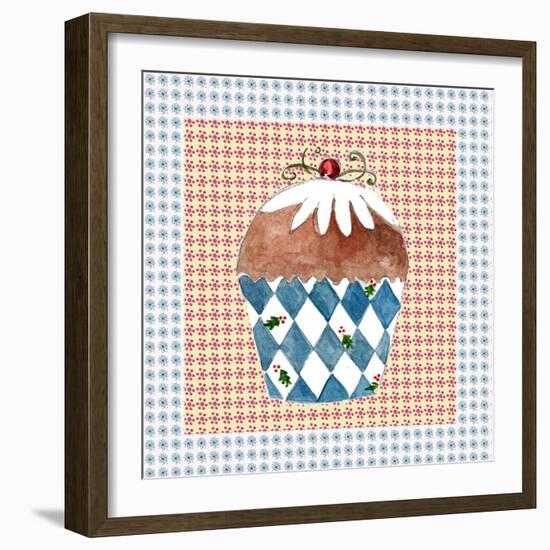 Christmas Cupcake-Effie Zafiropoulou-Framed Giclee Print