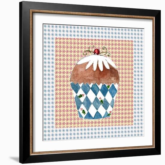 Christmas Cupcake-Effie Zafiropoulou-Framed Giclee Print